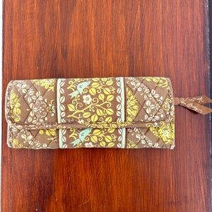 Vera Bradley Brown Floral Wallet